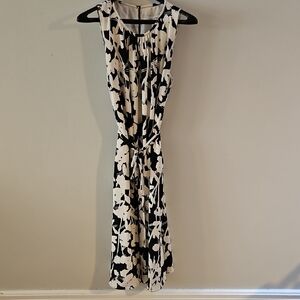 Banana Republic Black and White Floral Maxi Dress